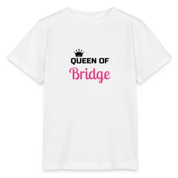 bridge / bridgeur / bridgeuse / cartes - T-shirt bio MINI CREATOR Stanley/Stella Enfant - blanc - Devant - Maike (125cm)