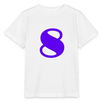 8. 8 JAHRE. 8. JUBILÄUM. GEBURTSTAG 8 JAHRE - Stanley/Stella Kinder T-Shirt MINI CREATOR  - Weiß - Vorne - Maike (125cm)