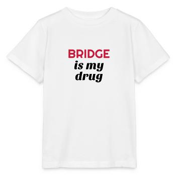 bridge / bridgeur / bridgeuse / cartes - T-shirt bio MINI CREATOR Stanley/Stella Enfant - blanc - Devant - Maike (125cm)