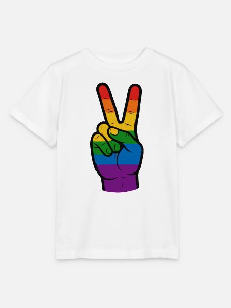 Peace & LGBTQ+ - Stanley/Stella Kinder T-Shirt MINI CREATOR - Weiß