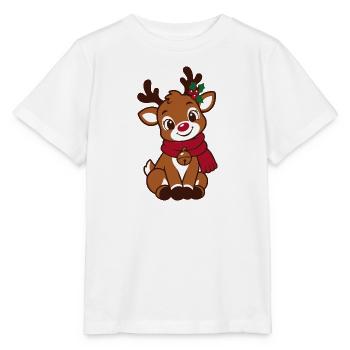 Süßes Weihnachtsrentier – Rentier Weihnachten - Stanley/Stella Kinder T-Shirt MINI CREATOR  - Weiß - Vorne - Maike (125cm)