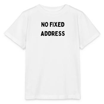 No fixed Adress Digital unterwegs Reise Weltreise - Stanley/Stella Kinder T-Shirt MINI CREATOR  - Weiß - Vorne - Maike (125cm)