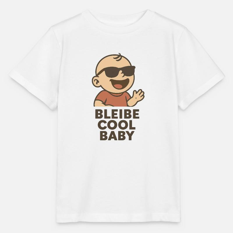 Bébé avec lunettes de soleil - T-shirt bio MINI CREATOR Stanley/Stella Enfant - blanc