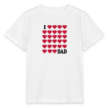 J’aime papa - T-shirt bio MINI CREATOR Stanley/Stella Enfant - blanc - Devant - Maike (125cm)