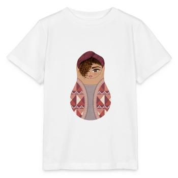 Matroschka Mara - Stanley/Stella Kinder T-Shirt MINI CREATOR  - Weiß - Vorne - Maike (125cm)