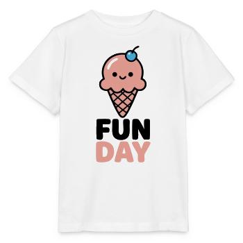 Fun Day Eiscreme Logo - Stanley/Stella Kinder T-Shirt MINI CREATOR  - Weiß - Vorne - Maike (125cm)