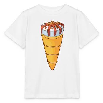 Crème glacée, crème glacée, crème glacée, crème glacée, boule, crème glacée, sundae - T-shirt bio MINI CREATOR Stanley/Stella Enfant - blanc - Devant - Maike (125cm)
