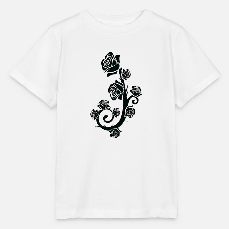 Rose noire, rose noire - T-shirt bio MINI CREATOR Stanley/Stella Enfant - blanc