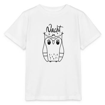 Nachteule Gute Nacht - Stanley/Stella Kinder T-Shirt MINI CREATOR  - Weiß - Vorne - Maike (125cm)