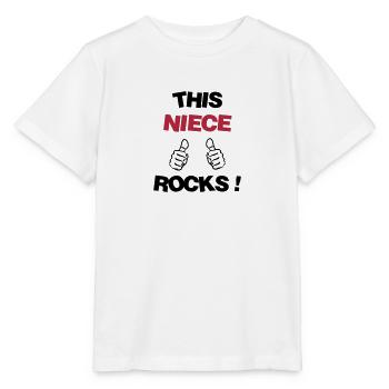 Niece Nichte Nièce Baby Bébé Family - Stanley/Stella MINI CREATOR Kids’ T-Shirt - white - Front - Maike (125cm)