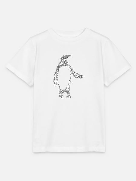 Mr. Pinguin - Stanley/Stella Kinder T-Shirt MINI CREATOR  - Weiß