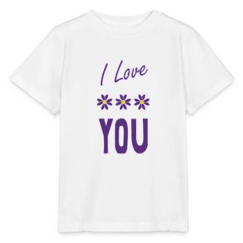 SAINT VALENTINE. bachelorette party. I LOVE YOU. I LOVE YOU. LOVE - Stanley/Stella MINI CREATOR Kids’ T-Shirt - white - Front - Maike (125cm)