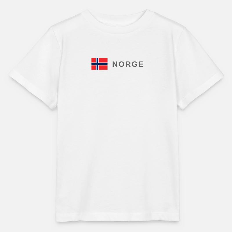 Norwegen - Stanley/Stella Kinder T-Shirt MINI CREATOR  - Weiß