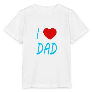 I love Dad - Stanley/Stella MINI CREATOR Kids’ T-Shirt - white - Front - Maike (125cm)
