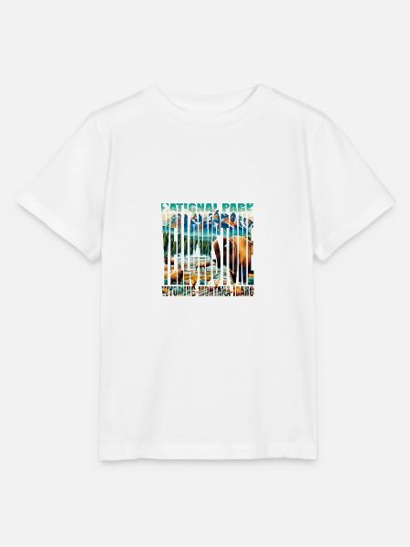 YELLOWSTONE - Stanley/Stella Kinder T-Shirt MINI CREATOR  - Weiß