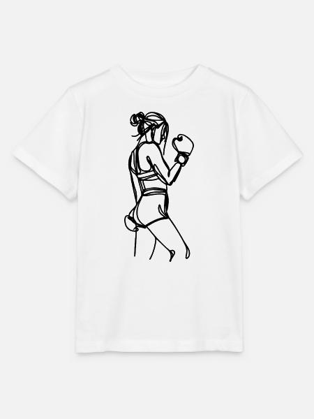 Boxen Mädchen Skizze - Stanley/Stella Kinder T-Shirt MINI CREATOR  - Weiß