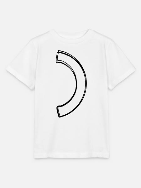 Runde Klammer handgezeichnet - Stanley/Stella Kinder T-Shirt MINI CREATOR - Weiß