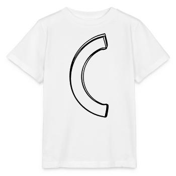Runde Klammer handgezeichnet - Stanley/Stella Kinder T-Shirt MINI CREATOR  - Weiß - Vorne - Maike (125cm)