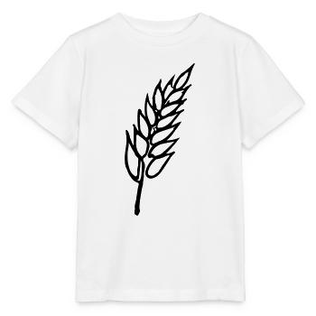 Weizen Illustration Brotbäcker Geschenkidee - Stanley/Stella Kinder T-Shirt MINI CREATOR  - Weiß - Vorne - Maike (125cm)