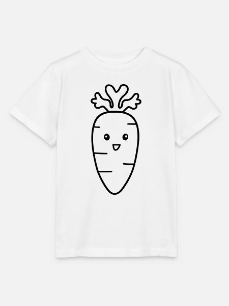 Karotte - Stanley/Stella Kinder T-Shirt MINI CREATOR - Weiß