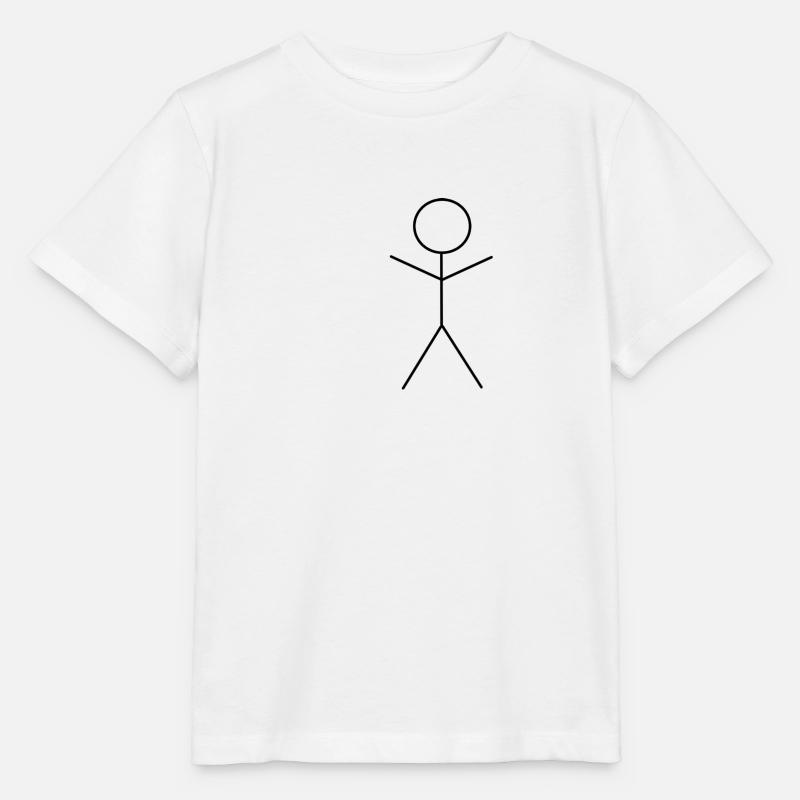 Einfaches Strichmännchen - Stanley/Stella Kinder T-Shirt MINI CREATOR  - Weiß