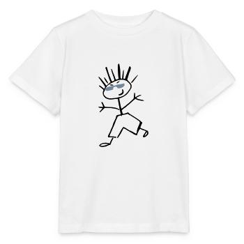 Cooler Junge mit Brille - Stanley/Stella Kinder T-Shirt MINI CREATOR  - Weiß - Vorne - Maike (125cm)