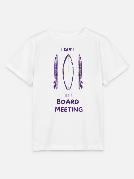 Surfing Board Meeting - Stanley/Stella Kinder T-Shirt MINI CREATOR - Weiß