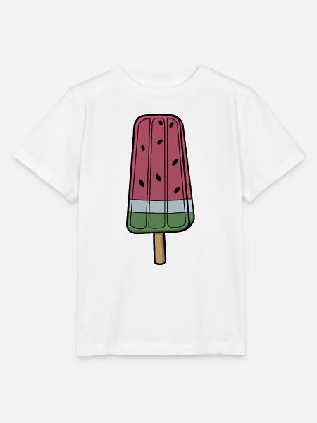 Verspielte Wassermelone Frozen Pop - Stanley/Stella Kinder T-Shirt MINI CREATOR - Weiß