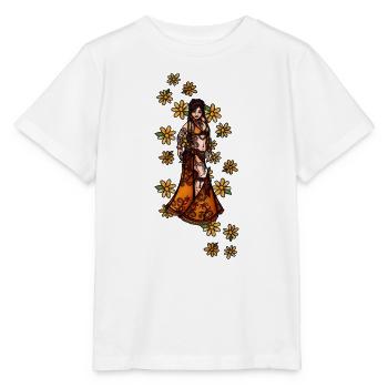 Boho Henna Flora Goddess - Stanley/Stella MINI CREATOR Kids’ T-Shirt - white - Front - Maike (125cm)