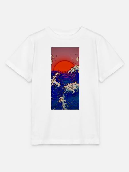 Sunny waves - Stanley/Stella Kinder T-Shirt MINI CREATOR - Weiß