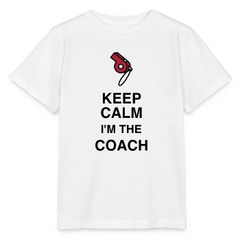 Coach / Coaching / Entraineur / Sport - T-shirt bio MINI CREATOR Stanley/Stella Enfant - blanc - Devant - Maike (125cm)
