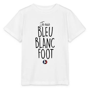 BLAUER WEISSER FUSS - Stanley/Stella Kinder T-Shirt MINI CREATOR  - Weiß - Vorne - Maike (125cm)