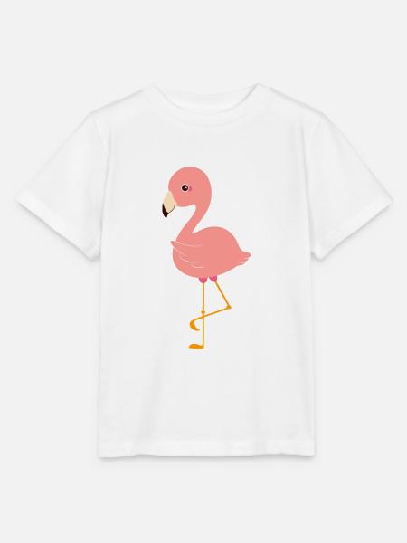Süßer Flamingo - Stanley/Stella Kinder T-Shirt MINI CREATOR - Weiß