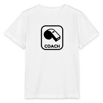 Coach / Coaching / Entraineur / Sport - T-shirt bio MINI CREATOR Stanley/Stella Enfant - blanc - Devant - Maike (125cm)