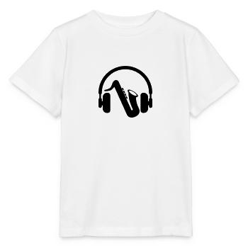 Saxophon Saxophonist Musik Musiker Musikerin - Stanley/Stella Kinder T-Shirt MINI CREATOR  - Weiß - Vorne - Maike (125cm)
