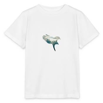 Bird Silhouette mit Hintergrund - Stanley/Stella Kinder T-Shirt MINI CREATOR  - Weiß - Vorne - Maike (125cm)