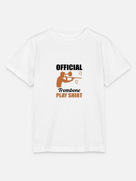 Offizielles Posaune Spielshirt Musikfan - Stanley/Stella Kinder T-Shirt MINI CREATOR - Weiß