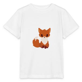 Renard doux - T-shirt bio MINI CREATOR Stanley/Stella Enfant - blanc - Devant - Maike (125cm)