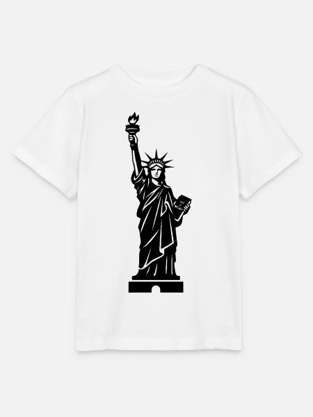 Freiheitsstatue Statue of Liberty - Stanley/Stella Kinder T-Shirt MINI CREATOR  - Weiß