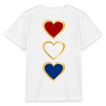 Flagge des Herzens der Niederlande - Stanley/Stella Kinder T-Shirt MINI CREATOR  - Weiß - Vorne - Maike (125cm)
