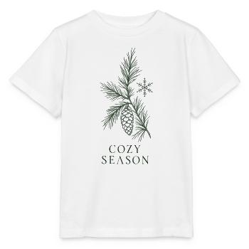Gemütliches Kiefern-Jahreszeichen - Stanley/Stella Kinder T-Shirt MINI CREATOR  - Weiß - Vorne - Maike (125cm)