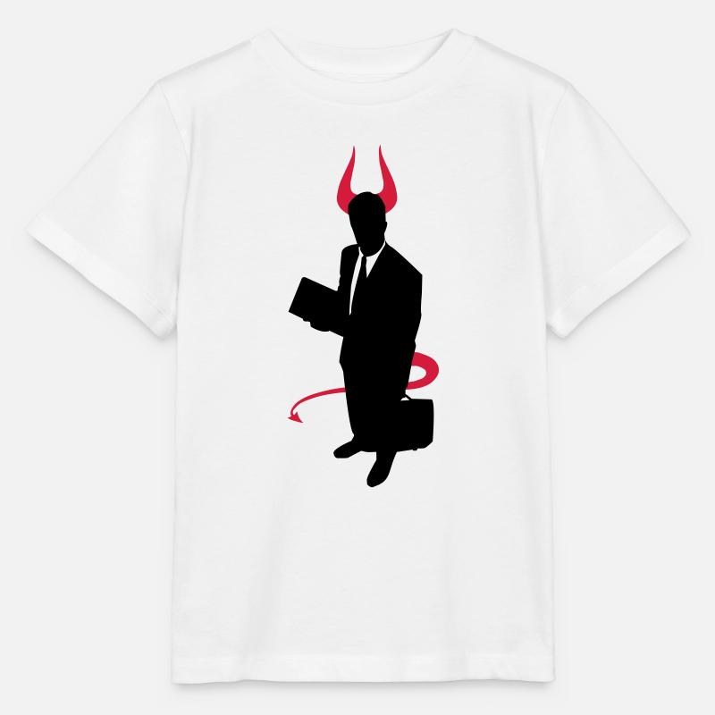 Diable d'affaires - T-shirt bio MINI CREATOR Stanley/Stella Enfant - blanc