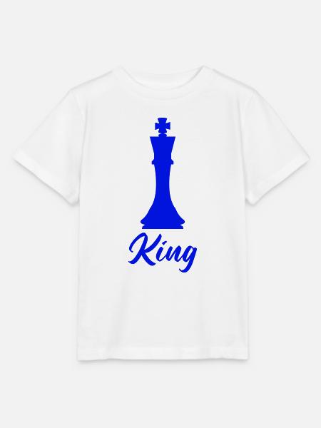 schachfigur könig king - Stanley/Stella Kinder T-Shirt MINI CREATOR - Weiß