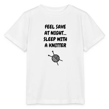 Tricot / Tricoter / Tricoteuse / Broderie - T-shirt bio MINI CREATOR Stanley/Stella Enfant - blanc - Devant - Maike (125cm)