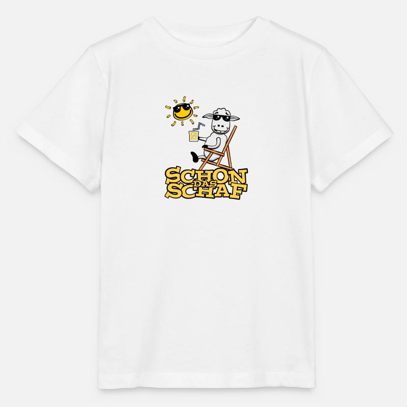 Lustiges Schaf (mit Text) - Stanley/Stella Kinder T-Shirt MINI CREATOR  - Weiß