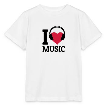 I love Music - Stanley/Stella MINI CREATOR Kids’ T-Shirt - white - Front - Maike (125cm)