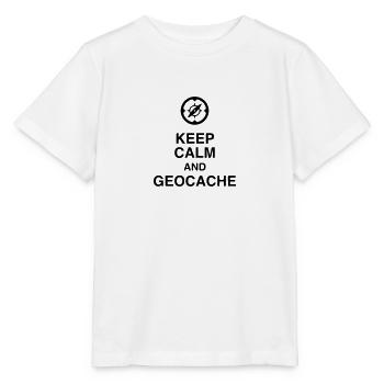 Geocaching / Geocacher / Compass / GPS - Stanley/Stella MINI CREATOR Kids’ T-Shirt - white - Front - Maike (125cm)