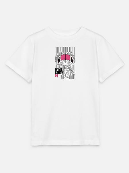 Für Kitesurfer - Wind Study Kite 02 - Stanley/Stella Kinder T-Shirt MINI CREATOR - Weiß