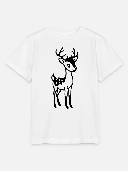 Hirsch - Stanley/Stella Kinder T-Shirt MINI CREATOR  - Weiß