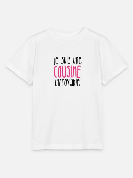 Onkel / Tante / Vetter / Cousin / Kusine - Stanley/Stella T-shirt MINI CREATOR til børn - hvid